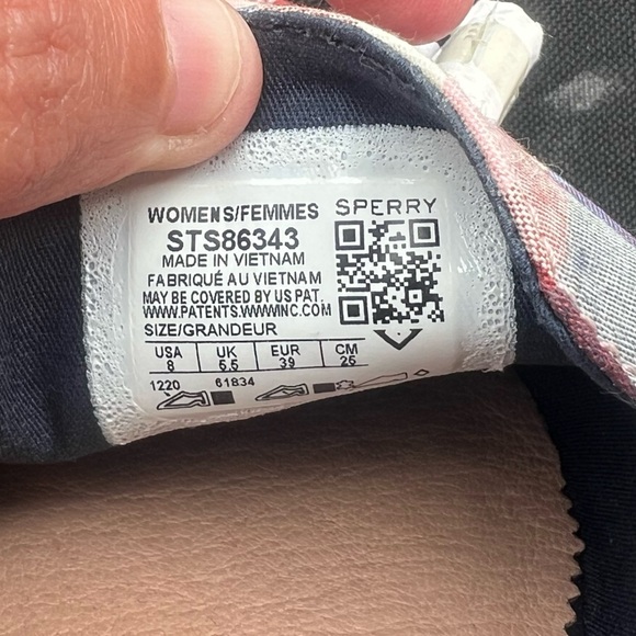 Sperry Red and Blue Plaid Loafers Women’s Size 8 - Picture 4 of 5